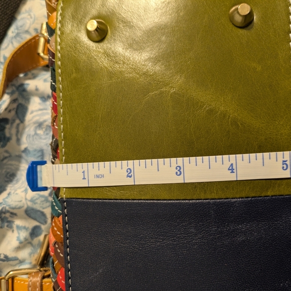 Multicolor Leather Woven Purse - Picture 15 of 15